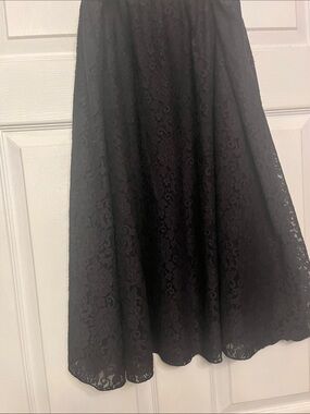 LuLaRoe Black Lace A-Line Skirt